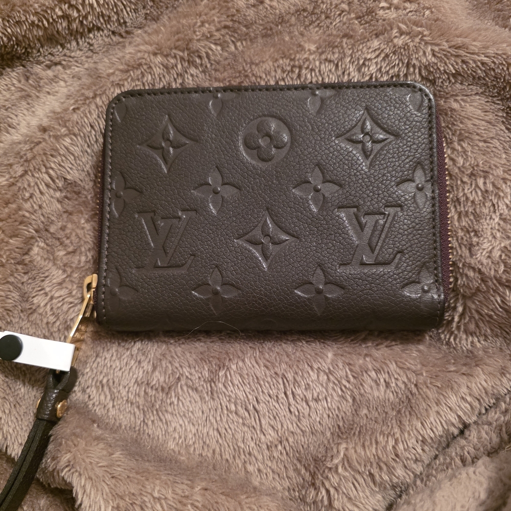 Louis Vuitton Brown Leather Monogram Wallet